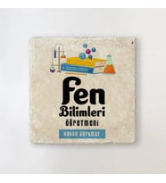 Kişiye Özel Fen Bilimleri Öğretmenlerine Özel Bardak Altlığı