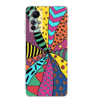 PrintiFy Xiaomi Redmi Note 12S ile Uyumlu Retro Color 4  Kamera Korumalı Şeffaf  Kılıf