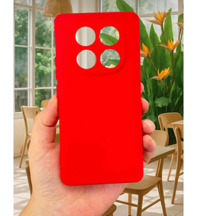 Xiaomi Redmi Note 14 Pro Plus Kılıf Lansman Kamera Korumalı içi Kadife Yumuşak Renkli Süet Silikon (Kırmızı)