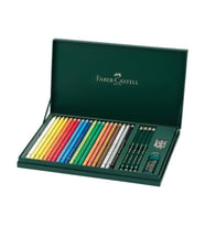Faber Castell Polychromos Kuru Boya ve Castell 9000 Hediye Seti 
