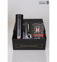 LİSANSLI BEŞİKTAŞ ÖZEL KUTULU ÇELİK TERMOS 500 ML ,AJANDA,HYBRID TÜKENMEZ KALEM SETİ (Renksiz)