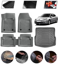 Renault Laguna 3 2007-2015 Uyumlu Paspas Araca Özel Bagaj Havuzu MBS Gri