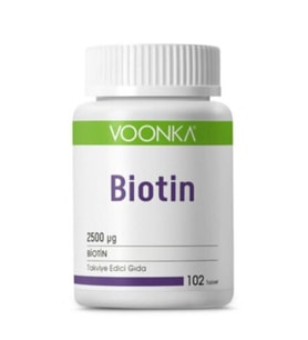 Voonka Biotin İçerikli Takviye Edici Gıda 102 Tablet