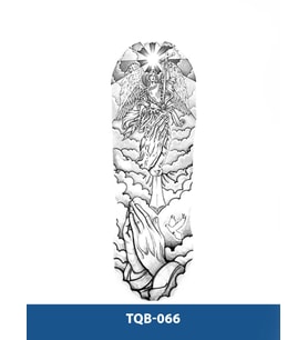 TQB-066 KANATLI KADIN VE DUA DESEN GEÇİCİ KOL DÖVMESİ-TATTO