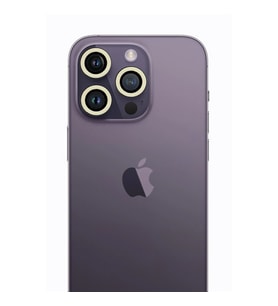 Apple iPhone 12 Pro Max Neon Fosforlu Kamera Lens - Beyaz
