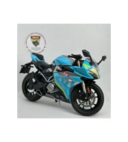 CFMOTO 250SR 1:12 Sesli Işıklı Diecast Motosiklet Modeli - Mavi Sarı