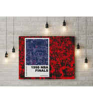Michael Jordan Kanvas Tablo 40x55cm NBA Jordan Şampiyonluk Şutu Poster