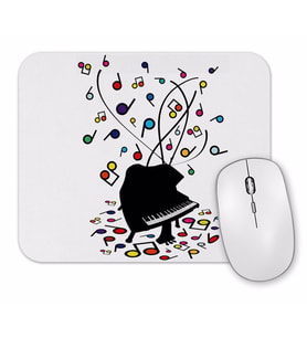Muzik Notaları Piyano Mouse Pad