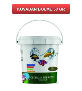 Pets Family Cichlid Supreme Formula Balık Yemi ( KOVADAN BÖLME ) 50 Gr