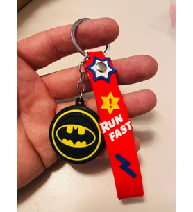 Batman Silikon Figürlü Anahtarlık DC Karakter Çanta & Araba Anahtarı Süsü