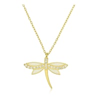Gümüş Gold Yusufçuk Bayan Kolye SL4567