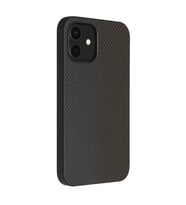 Coverzone iPhone 13 Pro Max ile uyumlu K?l?f Karbon Fiber Desenli Double Color 2mm Kamera Koruma �?k?nt?l? ENIGMA iPhone 13 Pro Max i�in K?l?f Navy Gray Brown