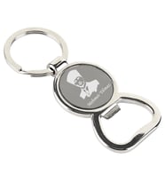 Gazoz Kapağı Açacaklı Metal Unisex Anahtarlık (Gri)
