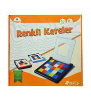 Zeküp Renkli Kareler Tekli Zeka Oyunu