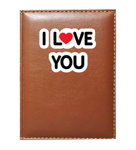 PROMOSYON DENİZİ  I LOVE YOU 1 GÖRSELLİ TABA RUHSAT KABI