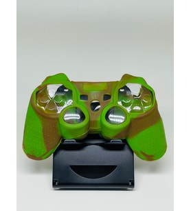 PS3 Joystick Silikon Kılıf Dualshock Koruyucu Kılıf Desenli Yeşil Kahve