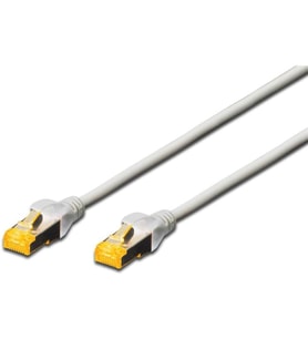 Professional Cat 6 a S-FTP optik ara bağlantı kablosu, LSZH, AWG 26/7, bükülmüş çift 15 m Gri 4016032327677