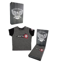 Beşiktaş Orijinal Antrasit Bebek T-Shirt Hediyelik Ahşap Kutulu (Gri)