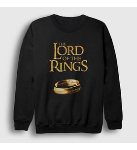 Presmono Unisex Siyah Cover Yüzüklerin Efendisi The Lord Of The Rings Sweatshirt 252791tt