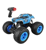 Kumandalı 33 CM Dev Off-Road Araba 15KM/H Hızlı, Şarjlı, 2.4GHz RC Tırmanıcı Arazi Aracı 9030-3F (Mavi)