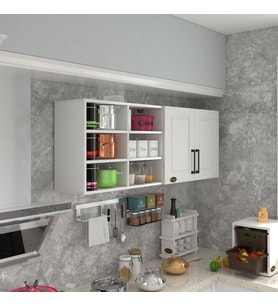 Kenzlife hazır mutfak dolabı patlıcan90 byz mod1 90*160*32 mebran kapak suntalam gövde