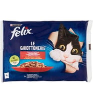 Felix Sığır ve Tavuk Etli Yetişkin Yaş Kedi Maması 4x85gr (Kahverengi)
