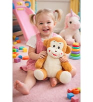 25 cm Peluş Maymun – Yumuşak, Sevimli ve Dekoratif Hediye