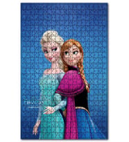 Cakapuzzle Frozen Elsa Ve Anna Görseli Puzzle Yapboz MDF (Ahşap) (120 Parça)