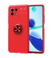 Mİ 11 Lite Kılıf Range Yüzüklü Silikon - Kırmızı