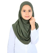 Kız Çocuk Hazır Başörtüsü Pratik Penye Şal Tesettür Giyim