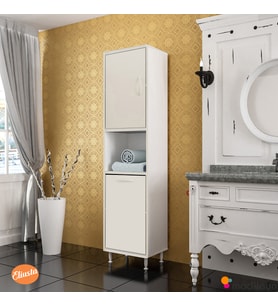 Modilayn Mutfak Dolabı Tek Kapaklı Raflı Kirli Camasır Dolabı Banyo Dolabi Çok Amaçlı Dolap