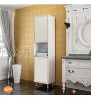 Modilayn Mutfak Dolabı Tek Kapaklı Raflı Kirli Camasır Dolabı Banyo Dolabi Çok Amaçlı Dolap