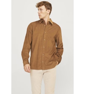 Jack & Jones JPR CCREGENT L/S – Uzun Kollu Kadife Gömlek (Tarçın)