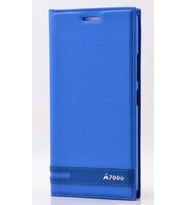 Zore A7000 ile Uyumlu Elite Serisi Kapaklı Kılıf Mavi