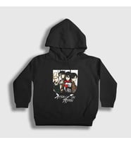 Presmono Unisex Çocuk Siyah Team Anime Attack On Titan Kapüşonlu Sweatshirt 125162tt