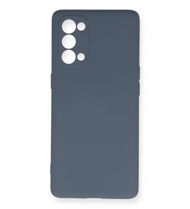 Newface Oppo Reno 5 Pro Kılıf Nano içi Kadife Silikon - Gri