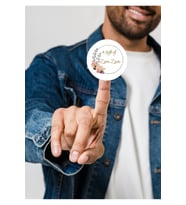 İngilizce Zemzem Hediyesi Sticker A Gift of Zam Zam Umre Hajj Etiketi Round 4 Cm (40 ADET)