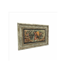 Bizans Şövalyeleri Baskılı Taş Tablo 20x30