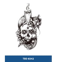 TBS-8342 ORTA BOY KURUKAFA DESEN GEÇİCİ DÖVME-TATTO