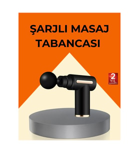 Şarjlı Kas Masaj Aleti, 6 Kademe, 4 Başlık, Derin Doku, EMS, Titreşim