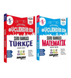 Ankara Yayıncılık 5.Sınıf Matematik ve Türkçe Güçlendiren Soru Bankası Seti 2 Kitap