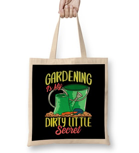 Gardening Is My Dirty Little Secret Gardener Pun Bez Çanta Uzun Saplı
