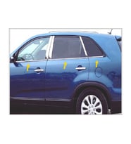 Kia Sorento Krom Cam Çıtası 6 prç. 2010 ve üzeri Paslanmaz Çelik