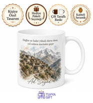 Şırnak Dağ Köyü Temalı Baskılı Kupa Bardak Hediye Porselen Mug