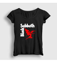 Presmono Kadın Siyah Henry Black Sabbath T-Shirt 17652tt