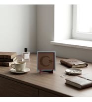 Minimalist Hilal Formu Kelime-i Tevhid Hatırası, Sevdikleriniz İçin Anlamlı ve Modern Hediye 10x10cm