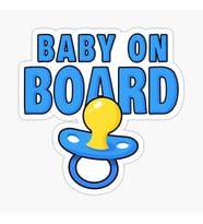Baby On Board Arabada bebek var Oto Sticker Etiket 19CM md6
