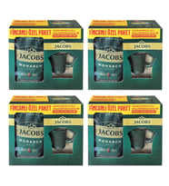 Jacobs Monarch Gold 200 gr İkonik Jacobs Fincanlı Set x 4 Adet