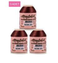 3 Adet Altınbaşak Oya ve Dantel İpi 20 gr - Royaleks - No: 251