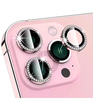 BİNANO IPHONE 14 PRO/14 PRO MAX TAŞLI PEMBE KAMERA